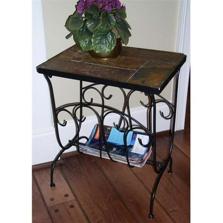 magazine end tables end table magazine end table with slate top metalslate walmartcom magazine end tables end table magazine end table with slate top metalslate walmartcom